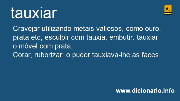 Significado de tauxiar