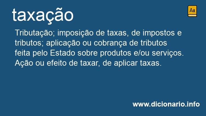 Significado de taxao