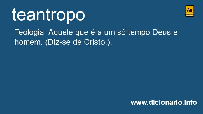 Significado de teantropo