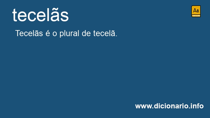 Significado de tecels
