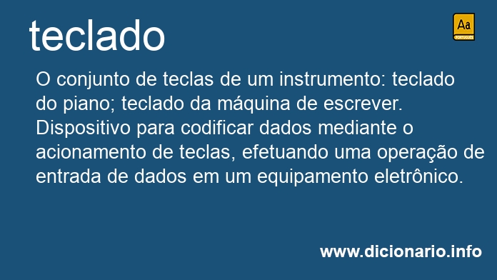 Significado de teclado