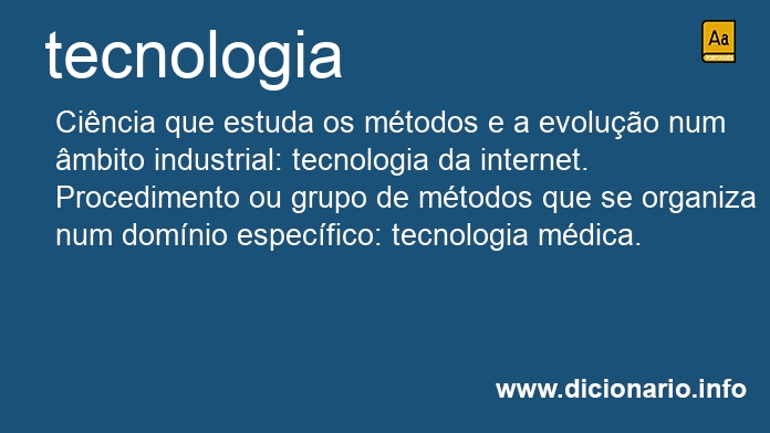 Significado de tecnologia