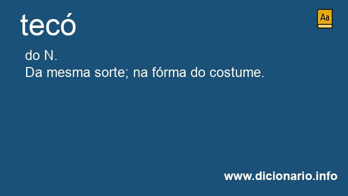 Significado de tecs
