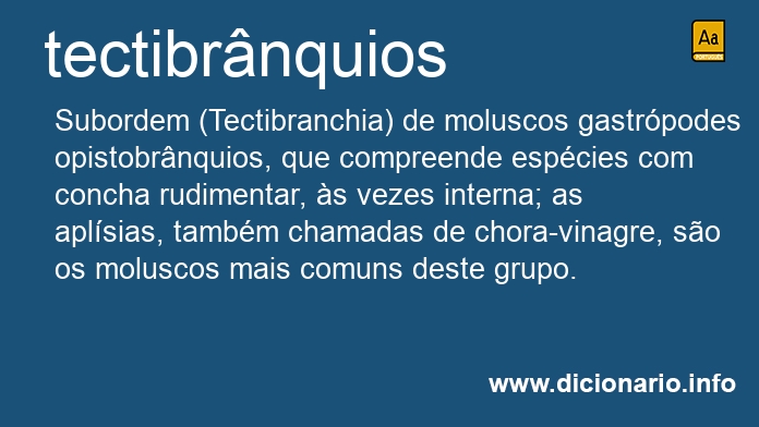 Significado de tectibrnquios