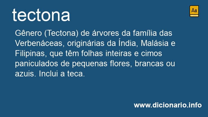 Significado de tectona