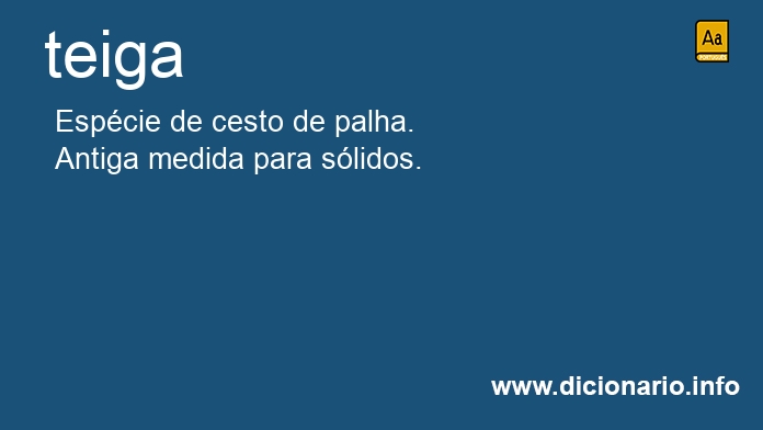 Significado de teigas