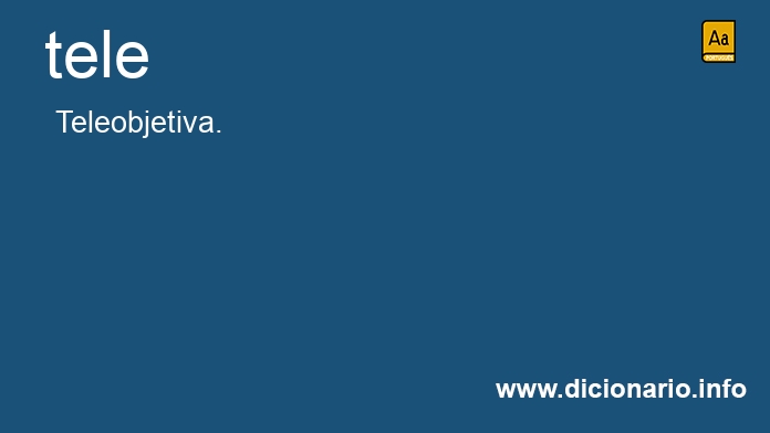 Significado de tele