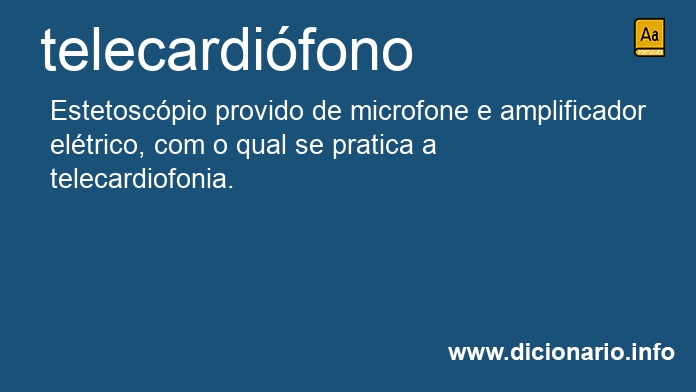 Significado de telecardifono
