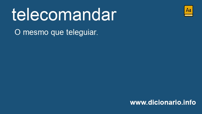 Significado de telecomandas