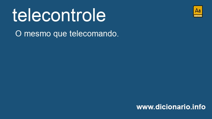 Significado de telecontrole