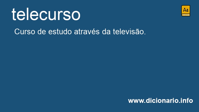 Significado de telecurso