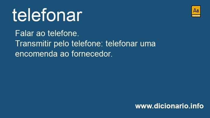 Significado de telefonais