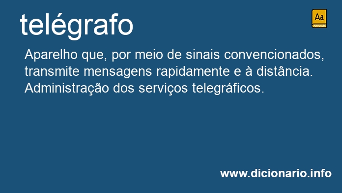Significado de telgrafo