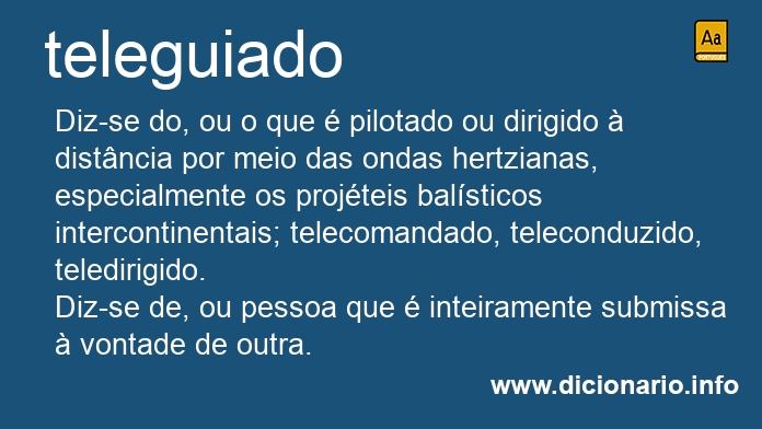 Significado de teleguiado