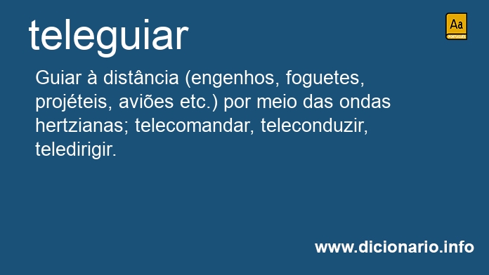 Significado de teleguiar