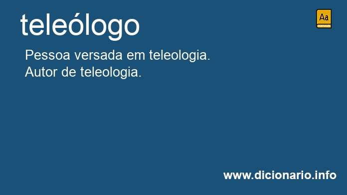 Significado de telelogo