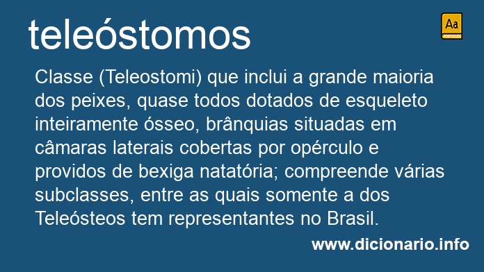 Significado de telestomos