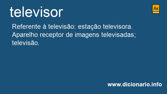 Significado de televisor