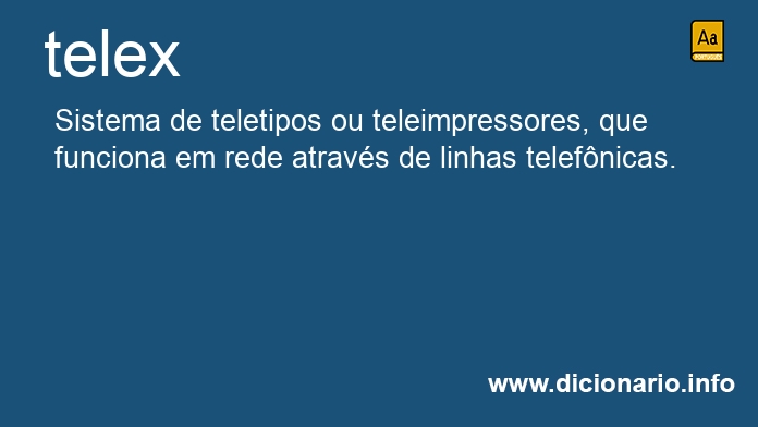 Significado de telex