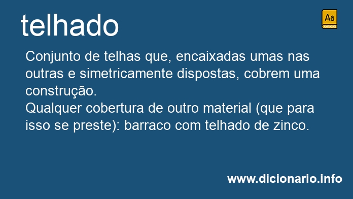 Significado de telhado