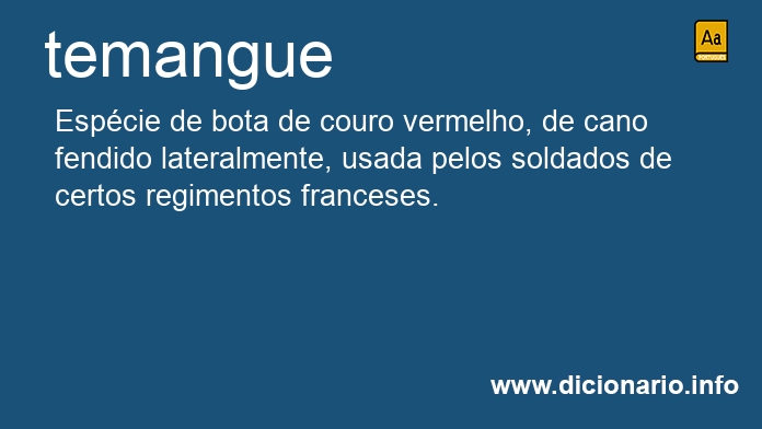 Significado de temangue