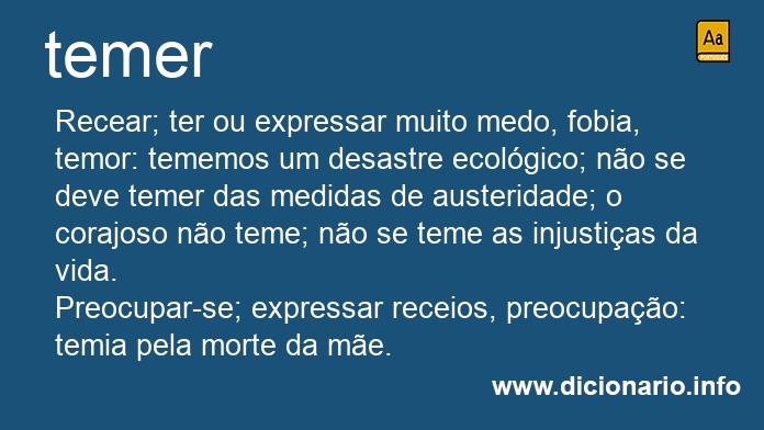 Significado de temer