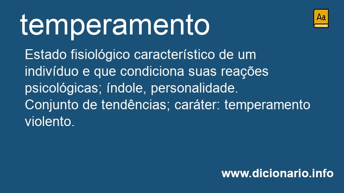 Significado de temperamento