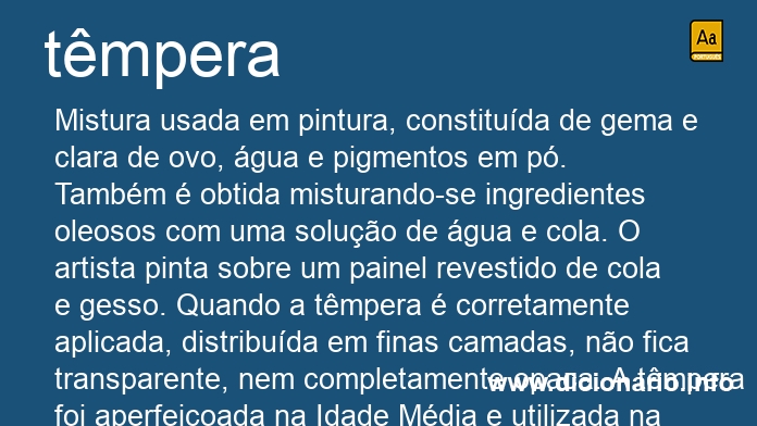 Significado de tmperas