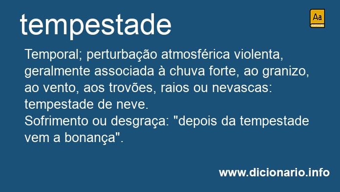 Significado de tempestades