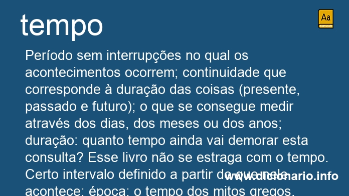 Significado de tempo