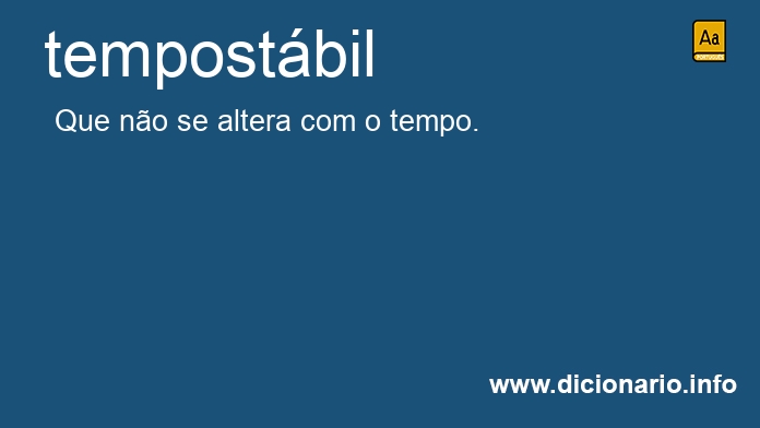 Significado de tempostbil