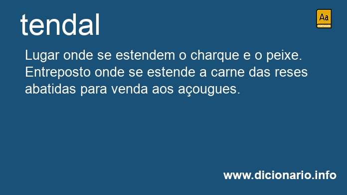 Significado de tendal