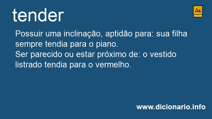 Significado de tenderam