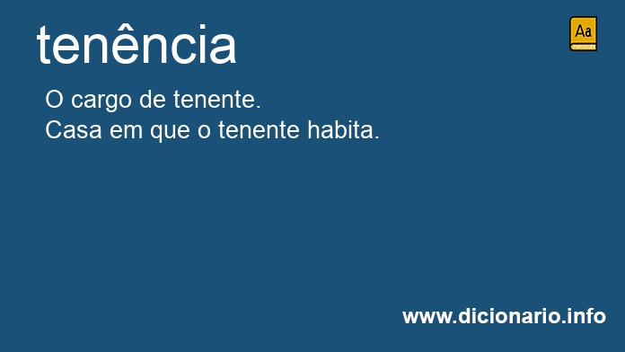 Significado de tenncia