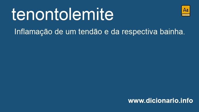 Significado de tenontolemite