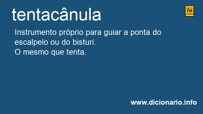 Significado de tentacnula