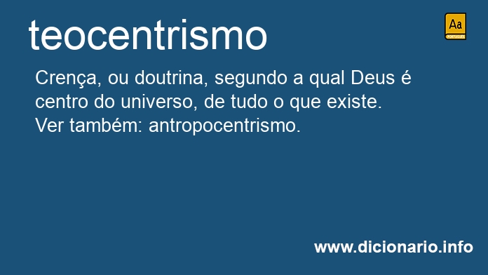Significado de teocentrismo