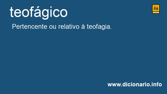 Significado de teofgico