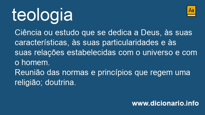Significado de teologia