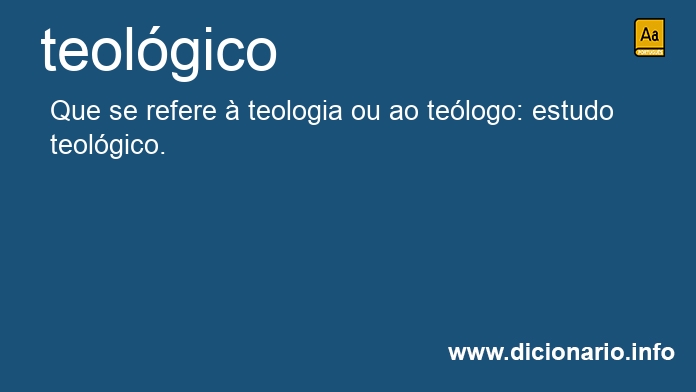 Significado de teolgico