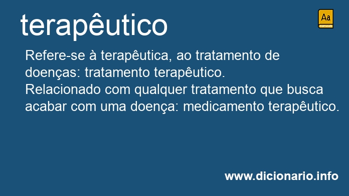Significado de teraputicos