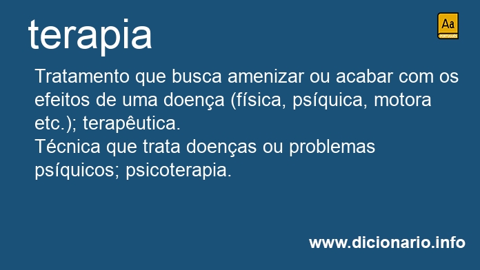 Significado de terapias