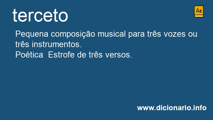 Significado de terceto
