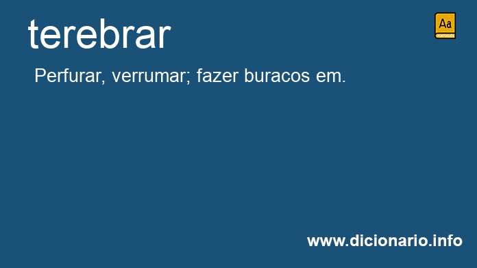 Significado de terebrasse