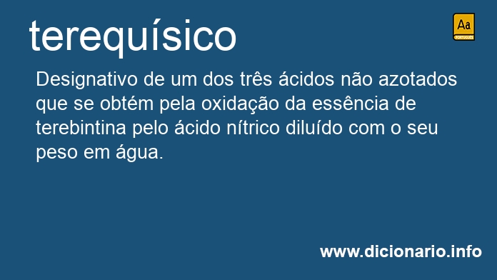 Significado de terequsico