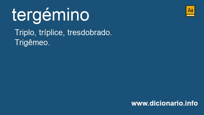 Significado de tergmino