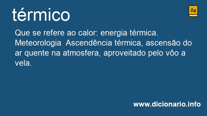 Significado de trmica
