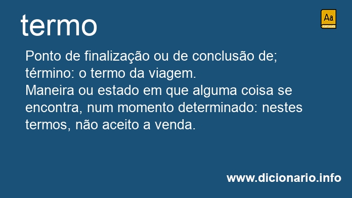 Significado de termo