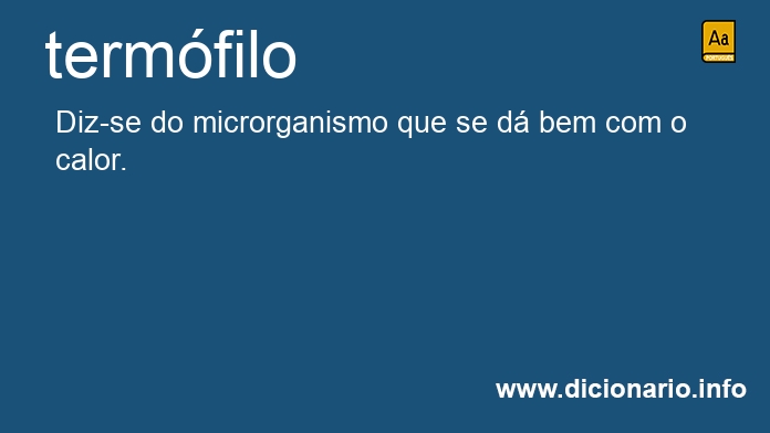 Significado de Termófilos