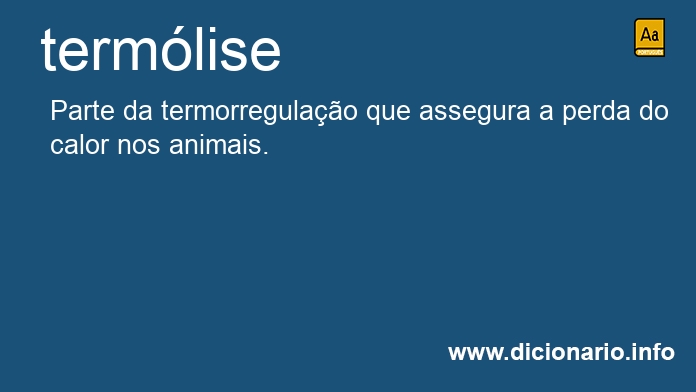 Significado de termlise